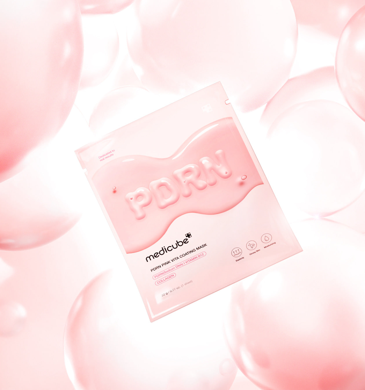 Medicube -PDRN Pink Vita Coating Mask- Regenerujaca maska w płachcie- 1 szt