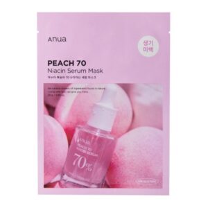 Anua - Peach 70% Niacin Serum Mask -Rozjaśniająca Maska w Płachcie - 1szt