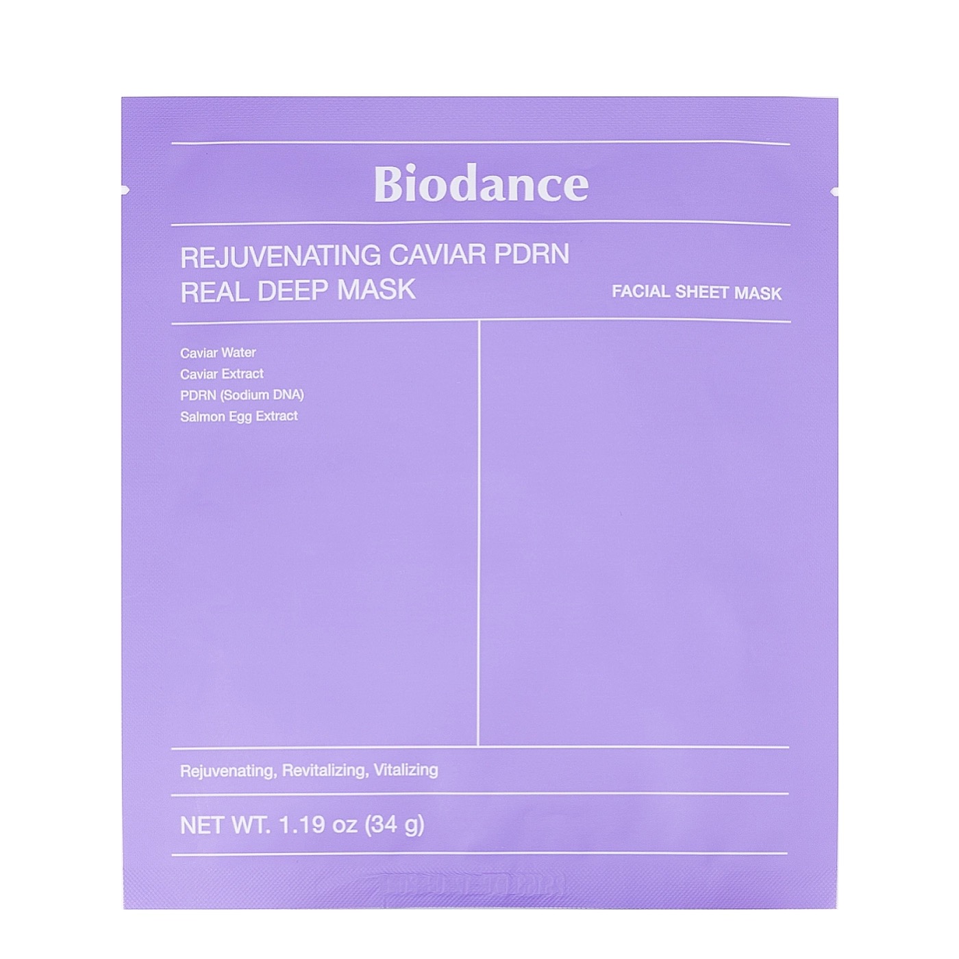 Biodance Rejuvenating Caviar PDRN- Maska Hydrożelowa z Kawiorem i PDRN 34g