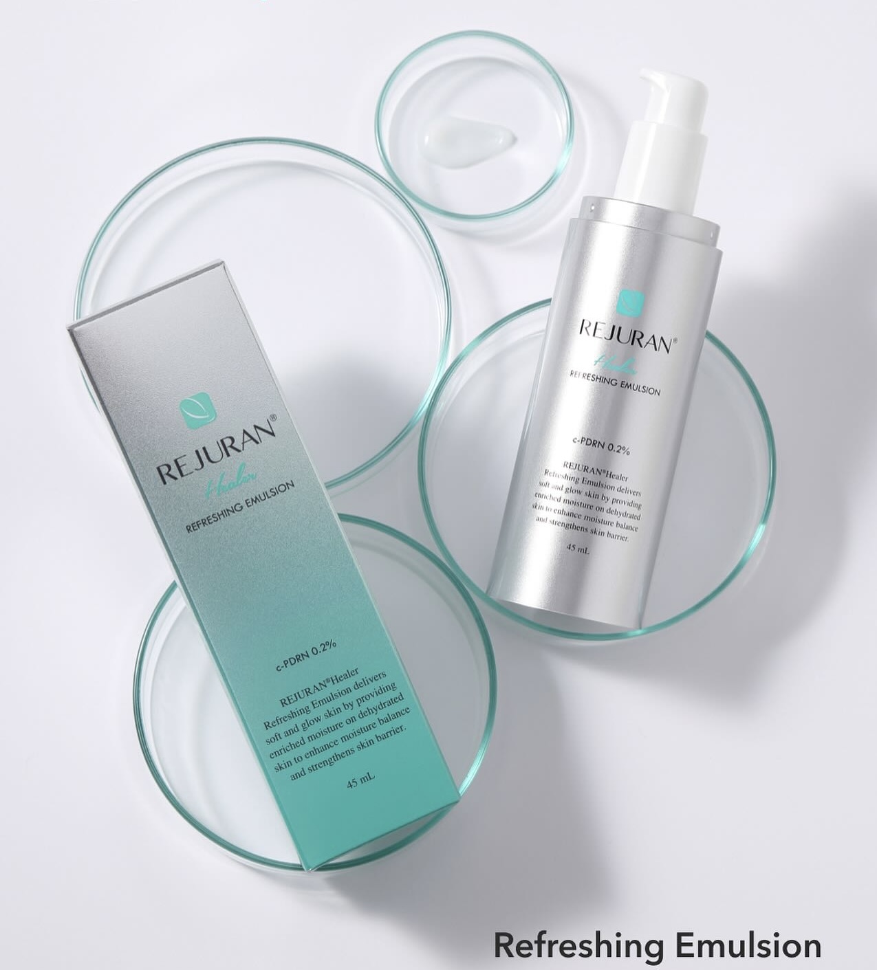 Rejuran Refreshing Emulsion – nawilżająca emulsja do twarzy z c-PDRN 45 ml - obrazek 2