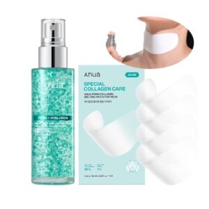 Anua PDRN Collagen Glow Spray 100ml + Kolagenowe Płatki na szyje 4 szt. – Zestaw Duo